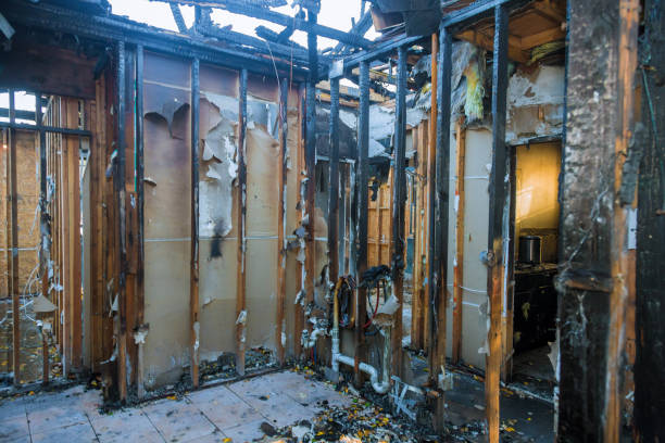Professional Fire Damage Restoration technician working in Lovettsville, VA